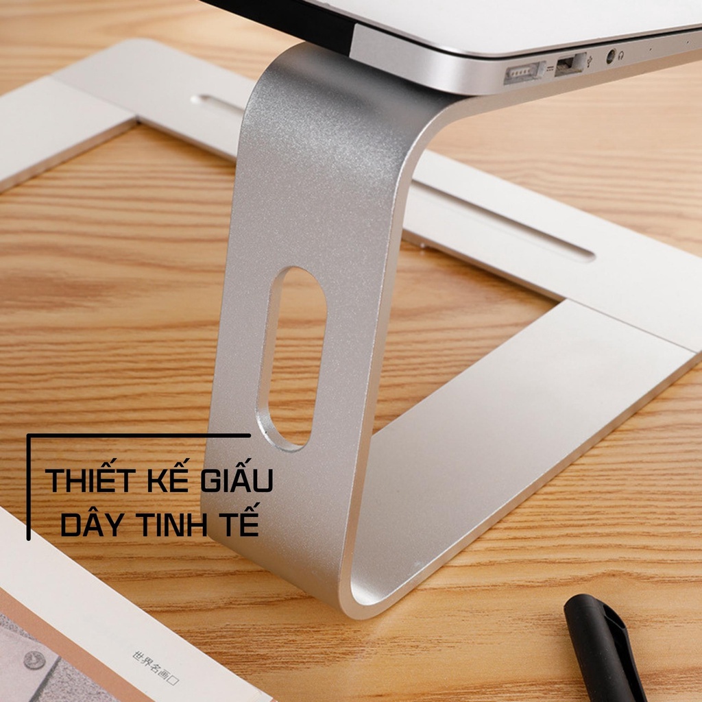 Giá Đỡ Laptop Stand Macbook Notebook Máy Tính Xách Tay Nhôm Hỗ Trợ Tản Nhiệt XStand Điều Chỉnh Được Kích Thước 12 15inch