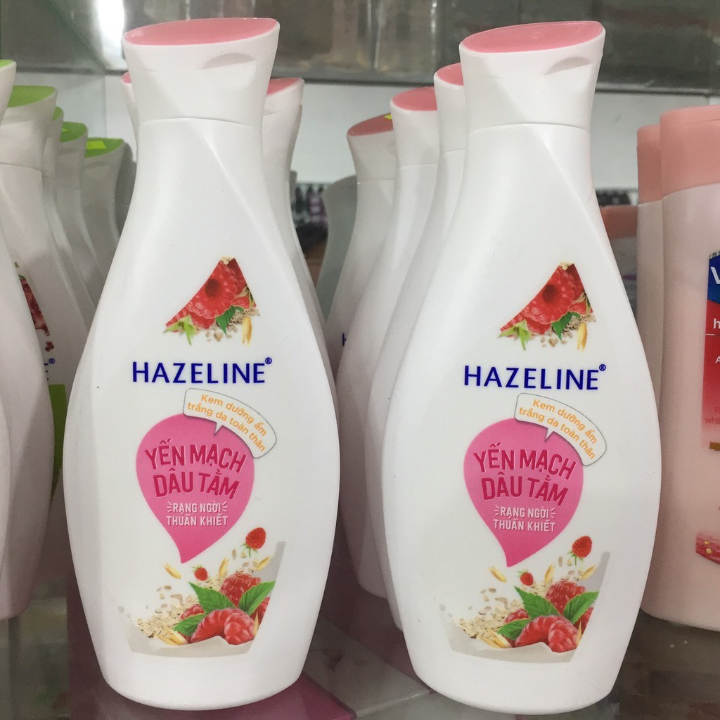 Sữa dưỡng thể dưỡng ẩm HAZELINE yến mạch dâu tằm 230ml