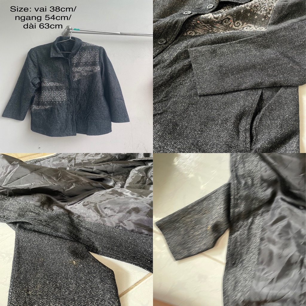 Áo khoác blazer nam nữ 2hand