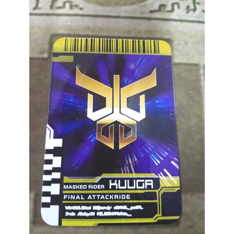 Thẻ bài sưu tầm card in kamen rider Decade đọc được 2 mặt trong Driver Kamen Rider Final Attackride Kuuga