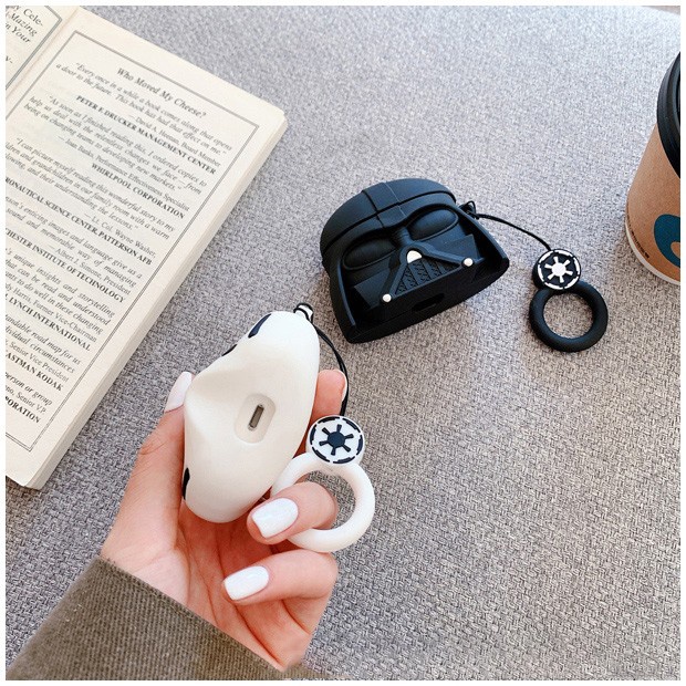 Vỏ Bảo Vệ Hộp Sạc Tai Nghe Airpods 3 Pro AirPods2gen Màu Đen Họa Tiết Samurai 2021 Ốp