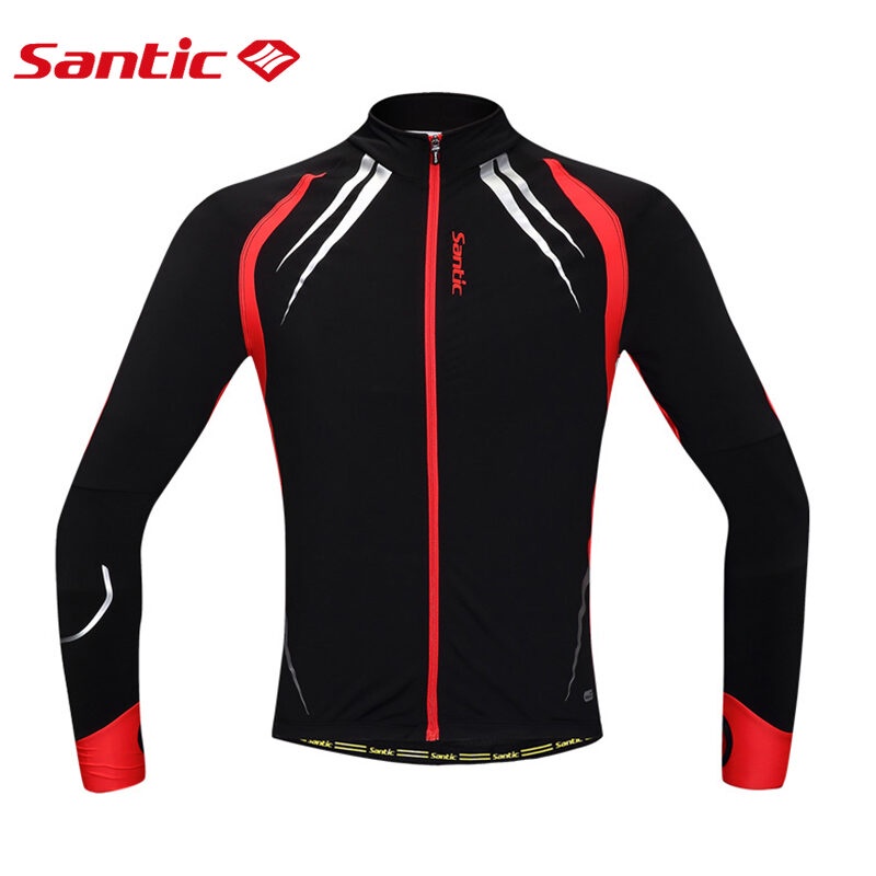 Santic Áo Khoác Đi Xe Đạp Giữ Ấm C01023 Thời Trang Thu Đông Dành Cho Nam Giới