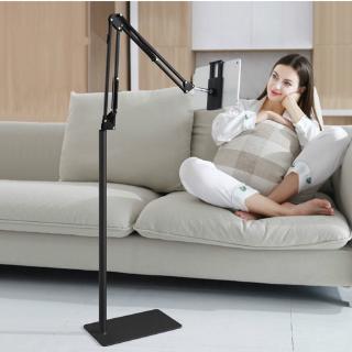 Foldable 140cm long arm floor tablet stand for ipad air mini pro 5-12.9 inch lounger bed tablet phone holder for iphone x 11 8 makeup video living support mount