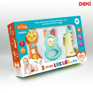 Combo: 3 đồ chơi lúc lắc cho trẻ dk580011 - duka