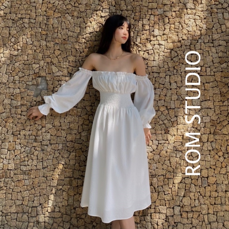 Đầm kiểu bẹt vai palpitate dress