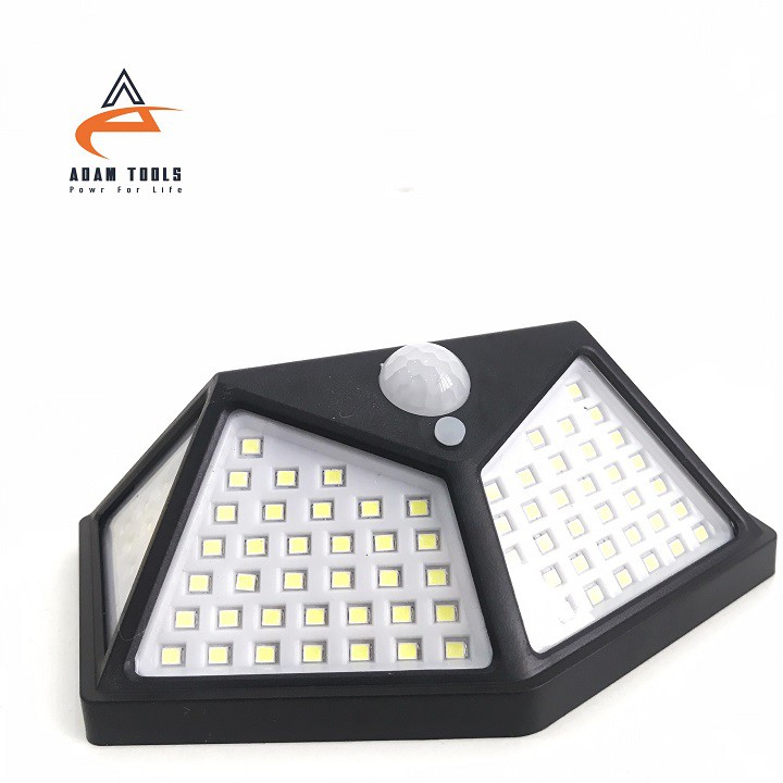 Đèn LED năng lượng mặt trời chống nước cảm biến chuyển động 100 LED 3 chế độ siêu sáng/góc sáng cực rộng