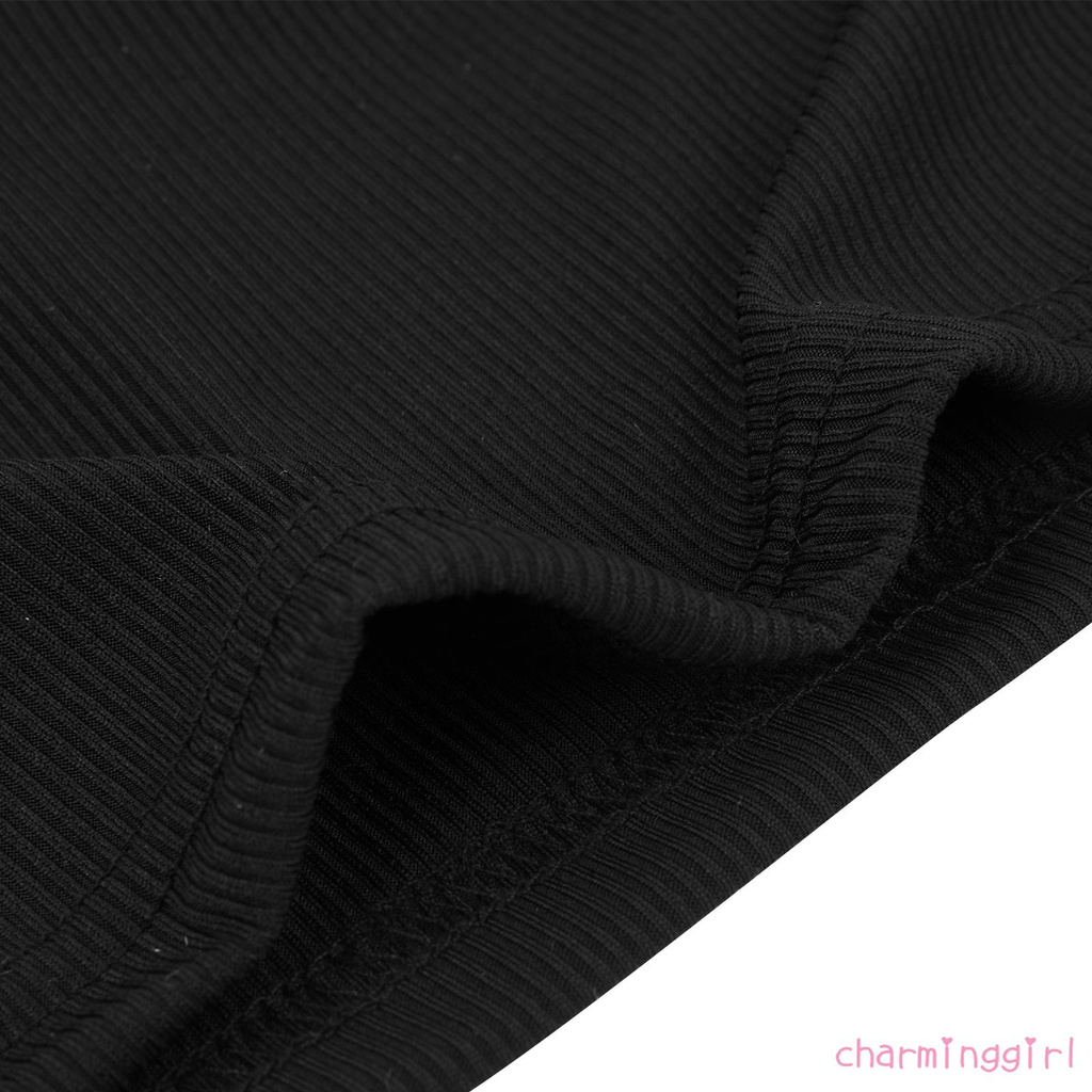 Áo Croptop Không Tay Cổ Yếm Màu Trơn Thiết Kế Quyến Rũ Thời Trang Cho Nữ