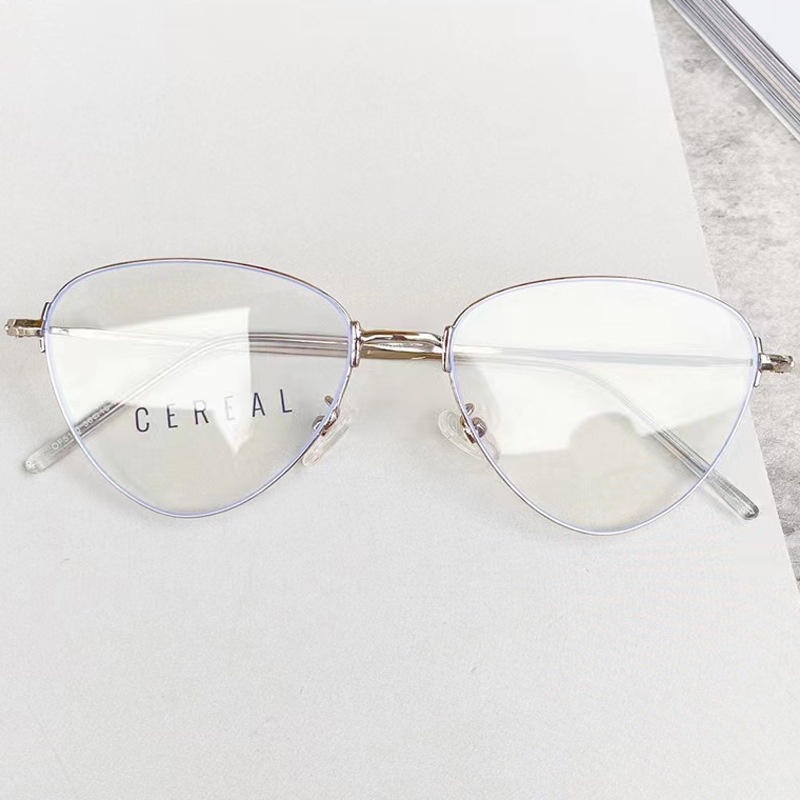 Kính Mát Gọng Kim Loại Chống Ánh Sáng Xanh Thời Trang Phong Cách Hàn Quốc