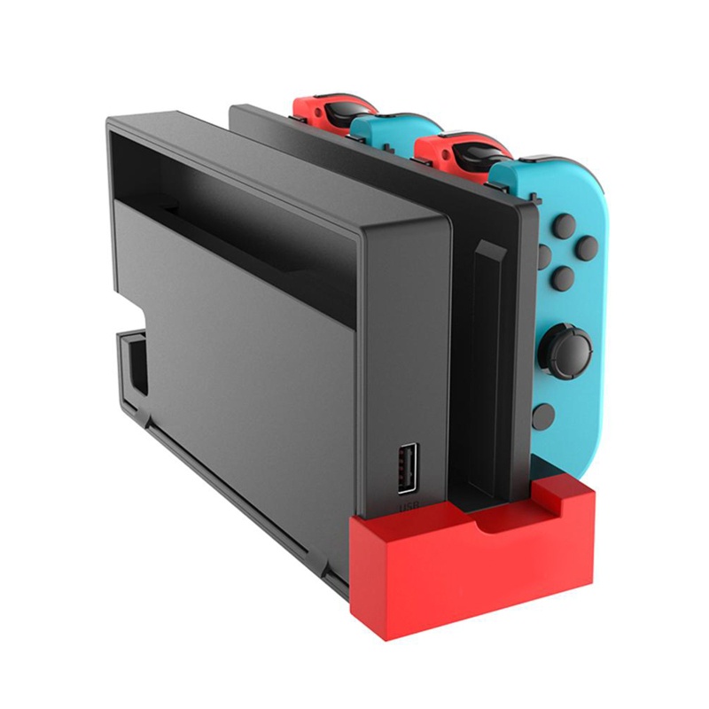 Bộ Đế Sạc 4 Trong 1 Chuyên Dụng Cho Tay Cầm Chơi Game Switch OLED Giá Đỡ