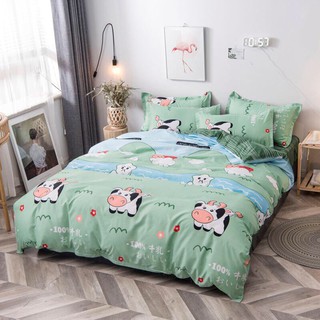 Bộ 1 ga chun bọc nệm tặng kèm 2 vỏ gối nằm 1m6,1m8 poly cotton