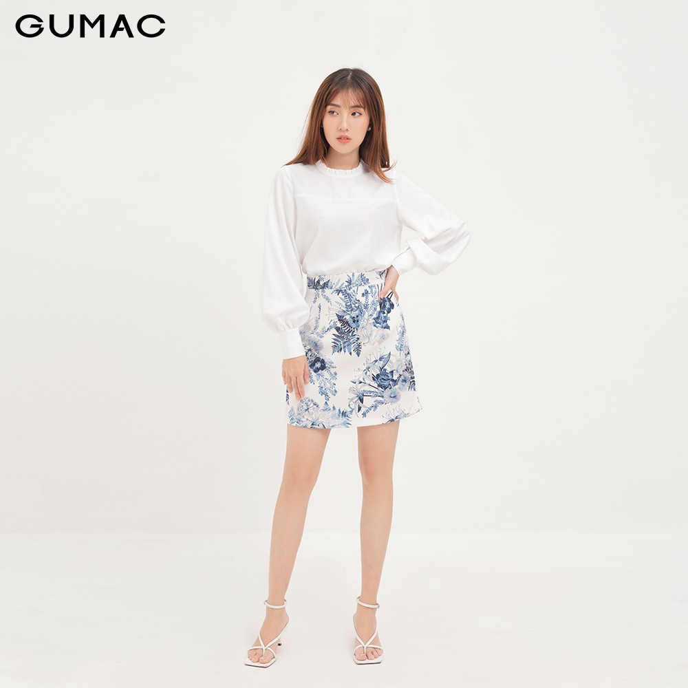 [Mã WAFAST hoàn 20% tối đa 100k xu đơn 250k] Chân váy A họa tiết VA12146 GUMAC | BigBuy360 - bigbuy360.vn