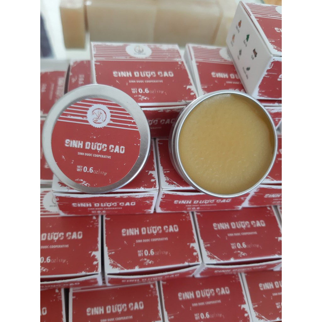 Cao Sinh Dược 100% Tự nhiên 17gr, cao xoa bóp giảm đau đầu, mỏi cơ