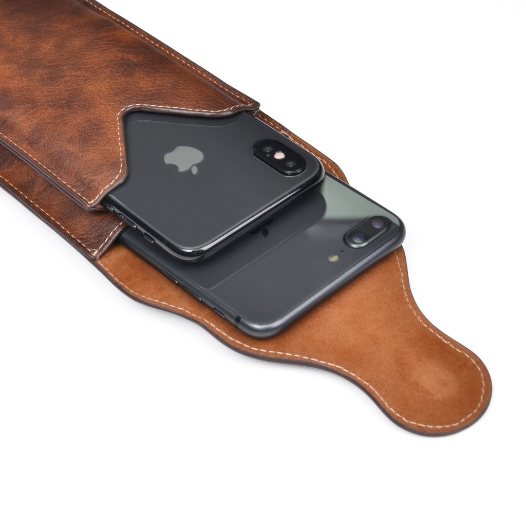 Túi Puloka 2 ngăn đeo hông thắt lưng loại đứng cho điện thoại | BigBuy360 - bigbuy360.vn