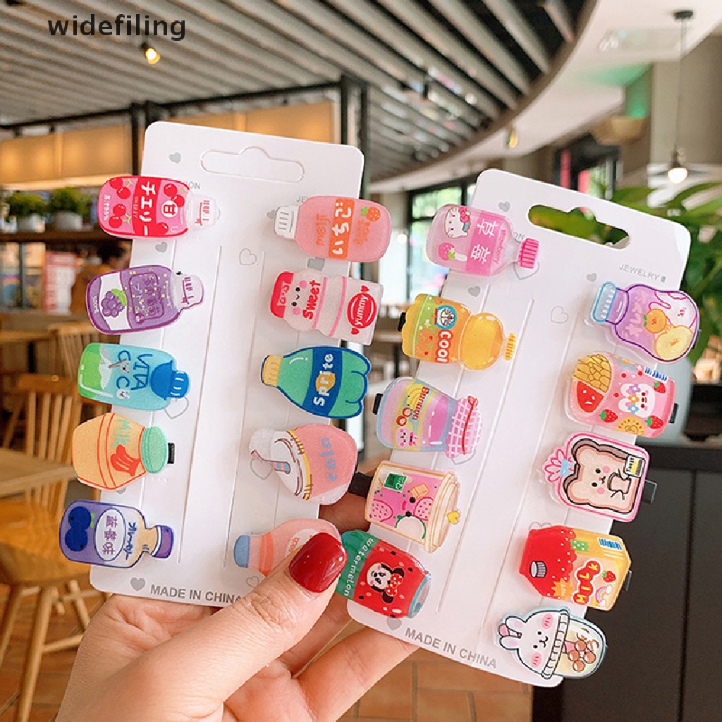 Set 10 Kẹp Tóc Mỏ Vịt Mini Dễ Thương Cho Nữ