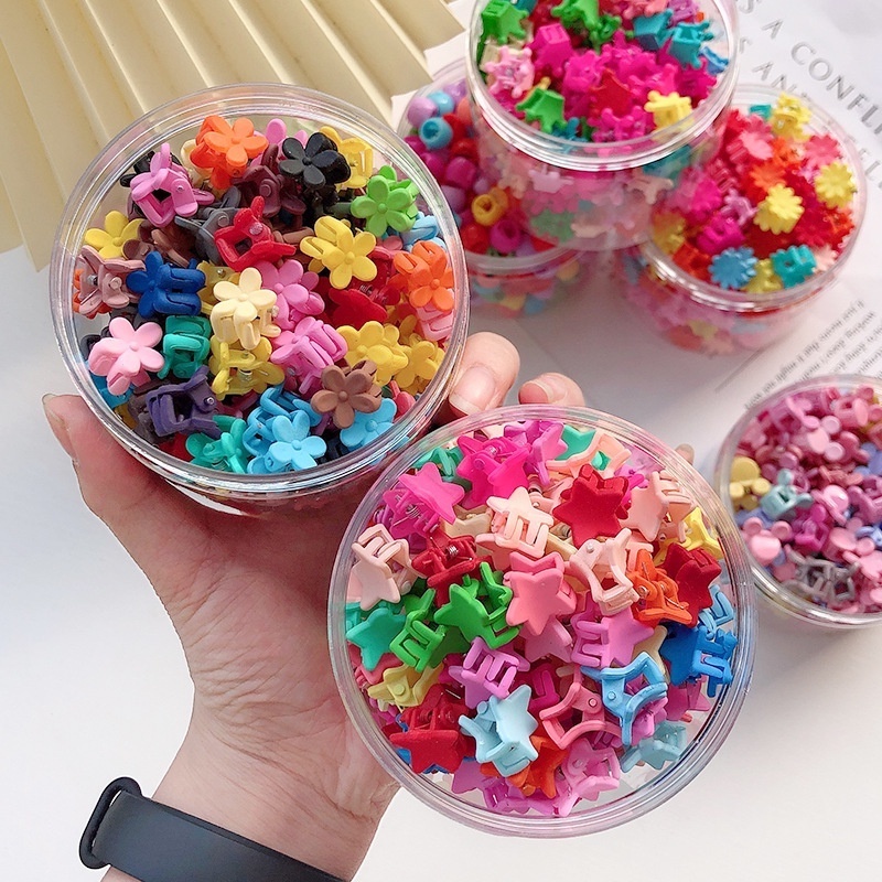 Set 50 Kẹp Tóc Mini Dễ Thương Dành Cho Bé Gái