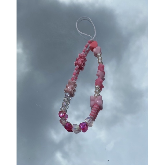 SET HẠT TỰ LÀM PHONE STRAP DÂY GẮN ĐIỆN THOẠI DIY (size M)