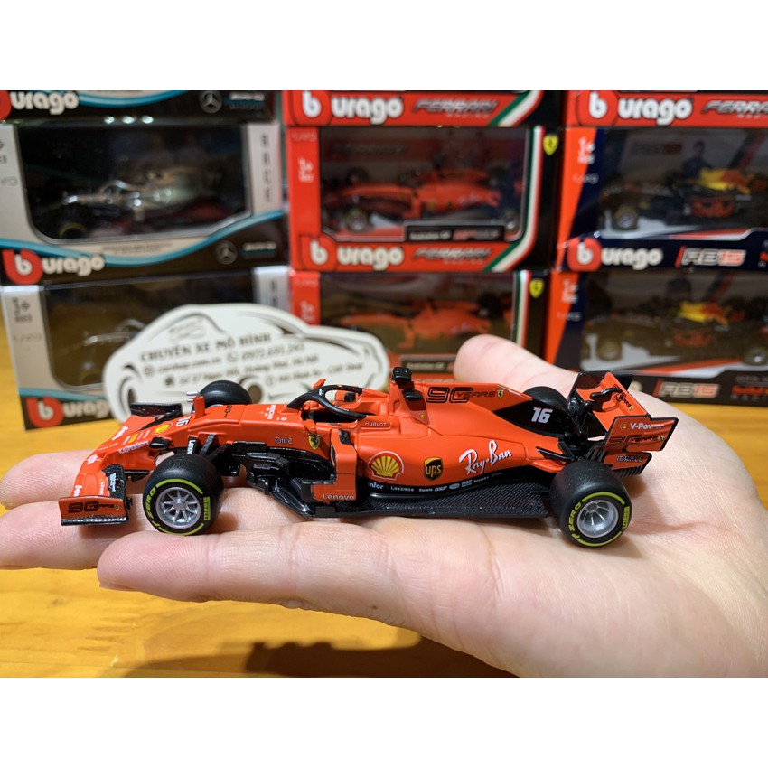 Mô hình xe đua F1 Ferrari SF90 2019 tỉ lệ 1:43 hãng Bburago