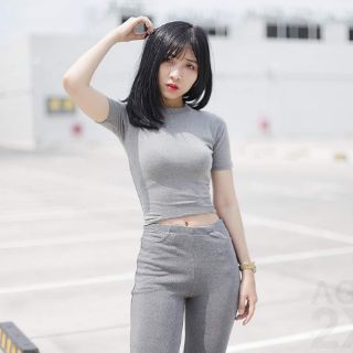 Quần Legging Xám Trơn #AGE2X