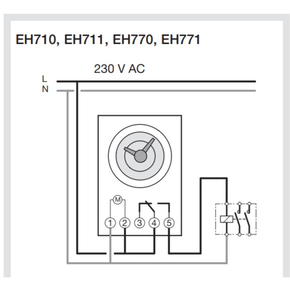 Timer 24h Hager - Bộ hẹn giờ - EH711