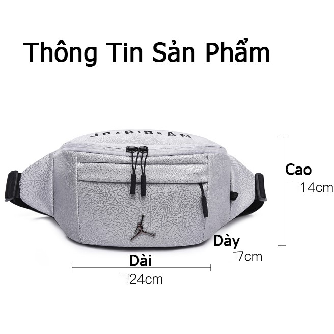 Túi Bao Tử Đeo Chéo Jordan Thời Trang Nam Nữ Thiết Kế  Sang Trọng Lịch Làm Trẻ Trung