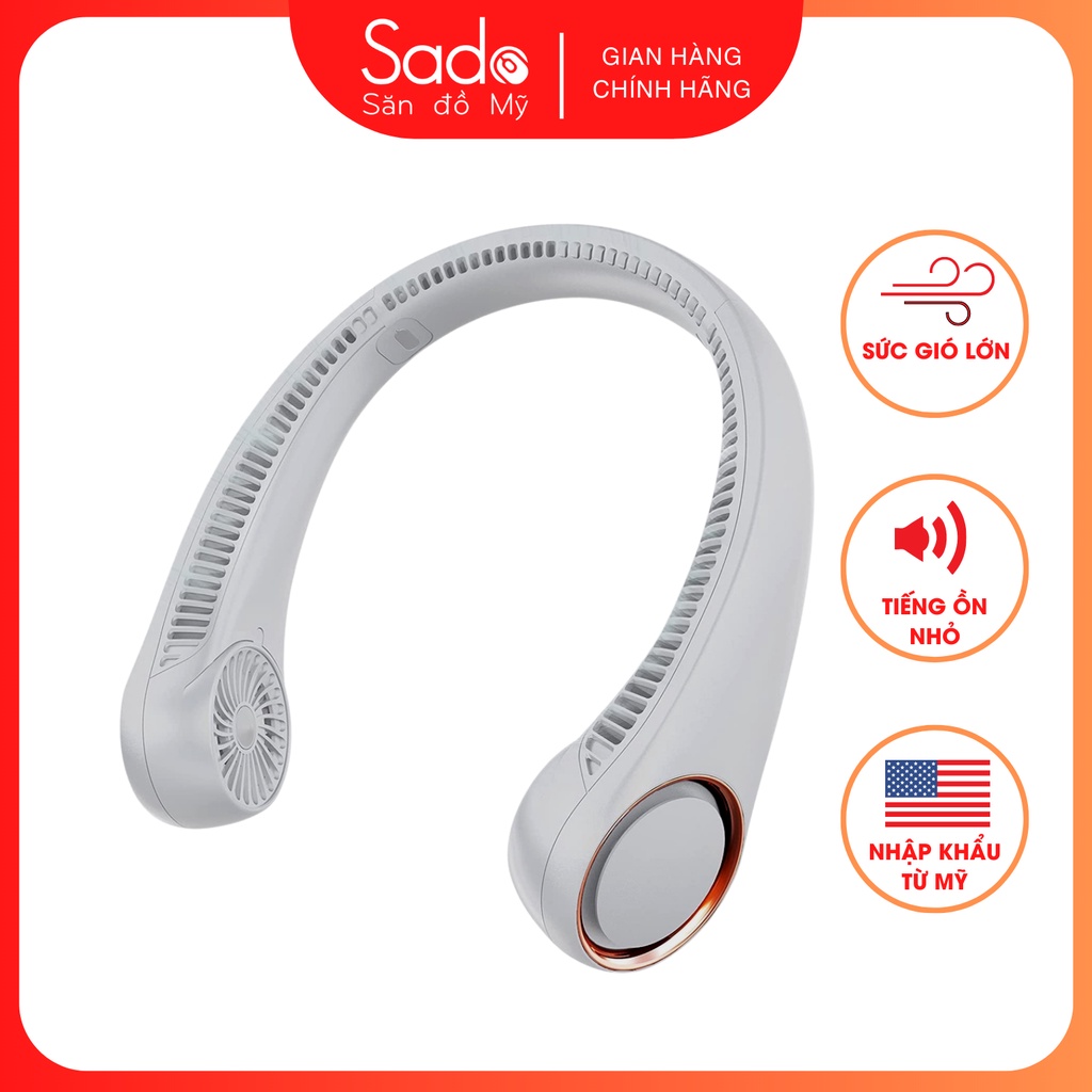 Quạt Làm Mát Mini Treo Cổ Không Cánh Gọn Nhẹ 360 Độ Tiện Lợi