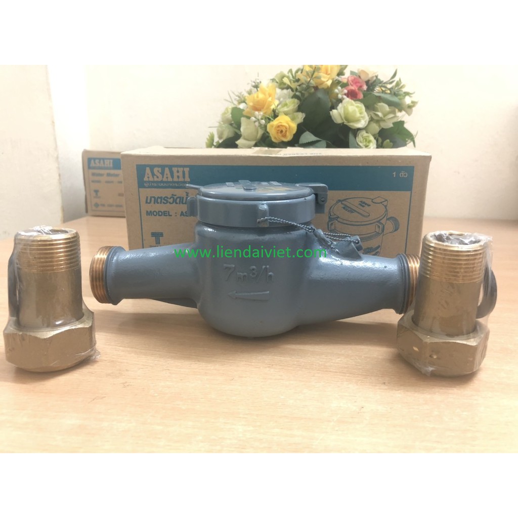 Đồng hồ nước Asahi 1"