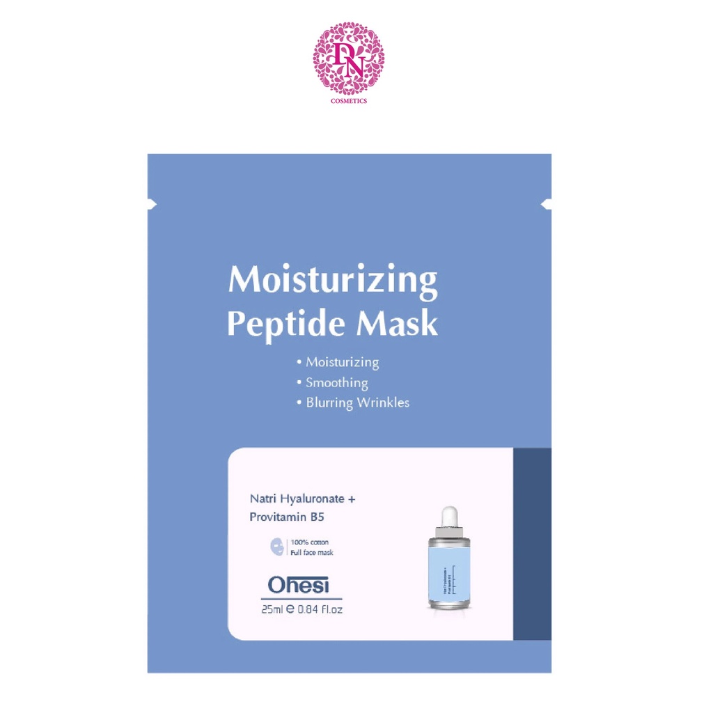 Mặt Nạ Tinh Chất Hyaluronic Acid + B5 Ohesi Moisturizing Peptide Mask Màu Xanh Miếng 25Ml