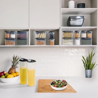 Set 4 hộp đồ khô Tupperware Urban Kitchen - Hàng chính hãng Tupperware Việt Nam phân phối
