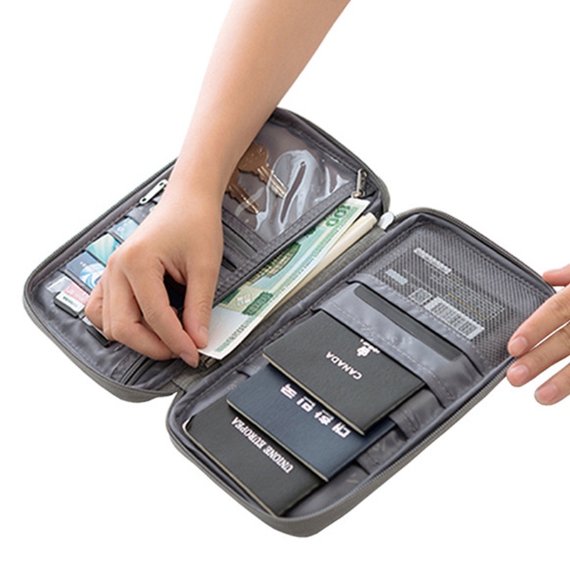 Ví Đựng Hộ Chiếu / Thẻ Tín Dụng / Tài Liệu Chống Thấm Nước Tiện Dụng Mang Theo Du Lịch 393