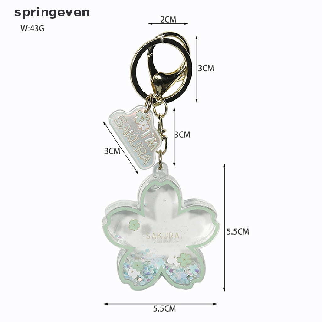 Móc Khóa Acrylic Họa Tiết Hoa Anh Đào Dễ Thương