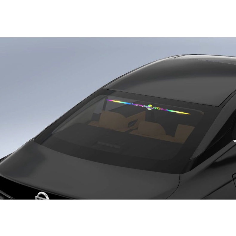 Miếng Dán Phản Quang Dài 60cm Nhiều Màu Sắc Trang Trí Cửa Kính Sau Xe Hơi