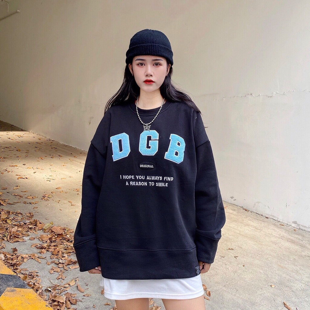 Áo Tay Dài Local Brand - Áo Sweater ORIGINAL THÊU XÙ DRAGONBYBOI ĐEN nỉ cao cấp | BigBuy360 - bigbuy360.vn