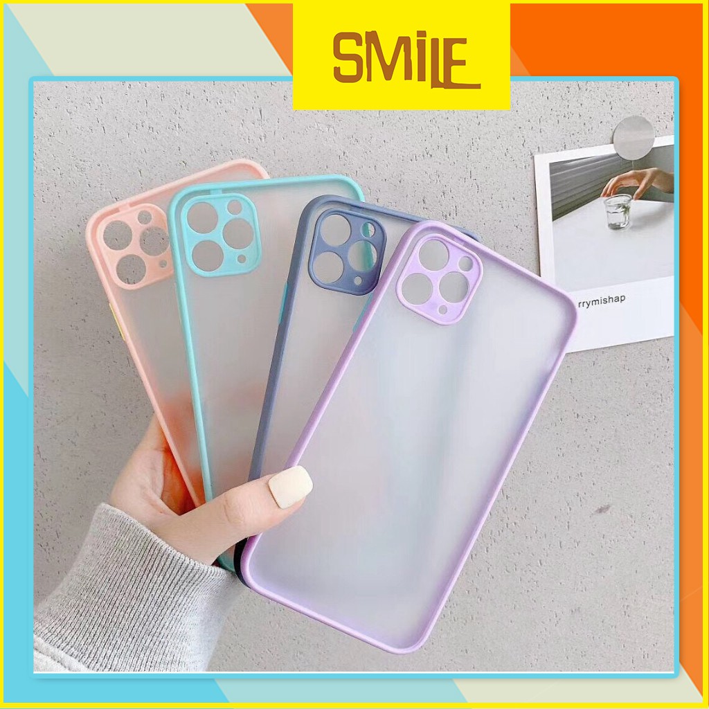 Ốp iphone - ốp BASIC nhám bảo vệ camera màu pastel dành cho iPhone 6/6plus/7/8/7Plus/8Plus/X/Xs/XsMax/11/11 Pro/11Promax