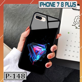 Ốp iPhone 7 Plus/ 8 Plus - lưng kính in hình 3D