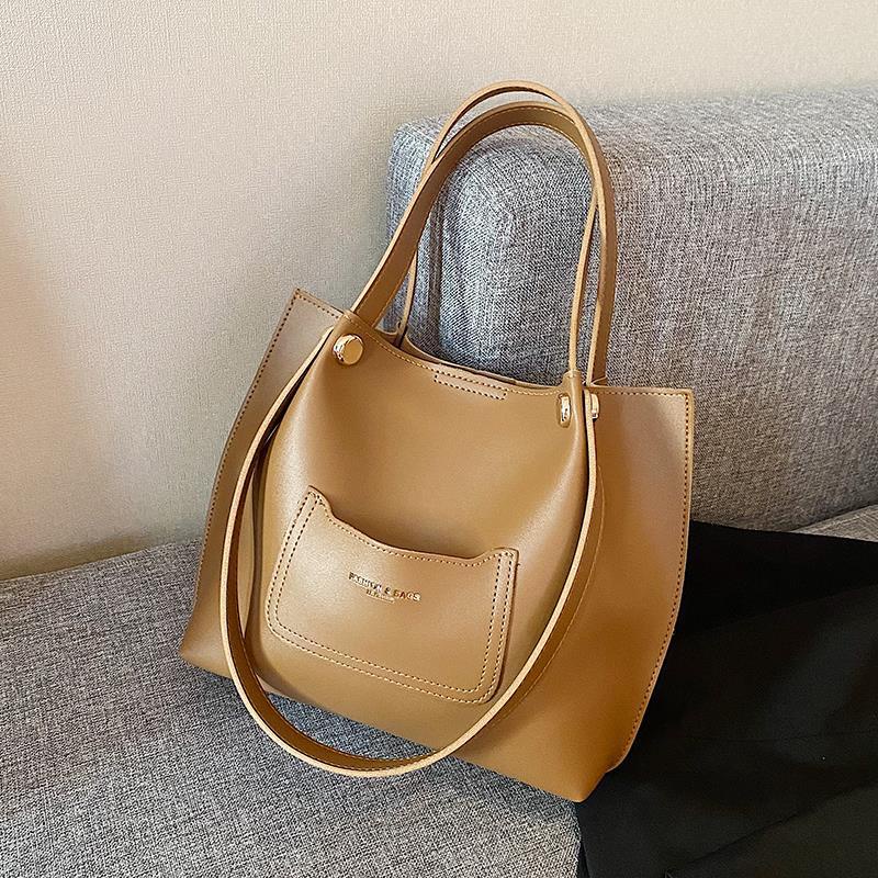 IELGY Túi Đeo Vai Cỡ Lớn Có Khóa Nam Châm Phong Cách retro Cho Nữ