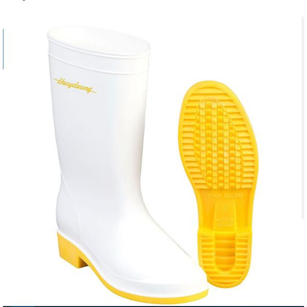 Ủng Bảo Hộ Lao Động Cao Cấp Trắng Vàng - Thùy Dương Safety | BigBuy360 - bigbuy360.vn