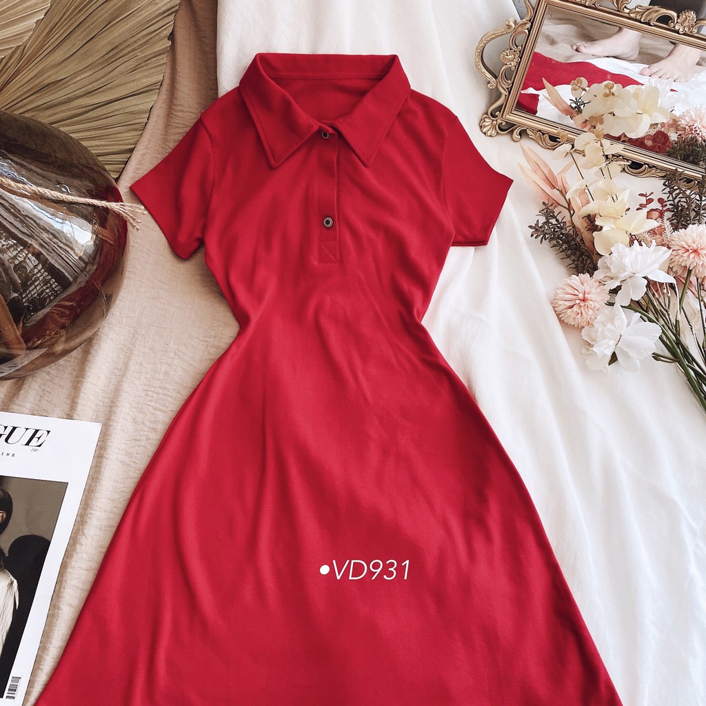 💝 FREESHIP 💝 Đầm Dự Tiệc Đầm body ôm eo đỏ Cổ cao quyến rủ năng động -VD931 [Mẫu Mới Hè 2021]