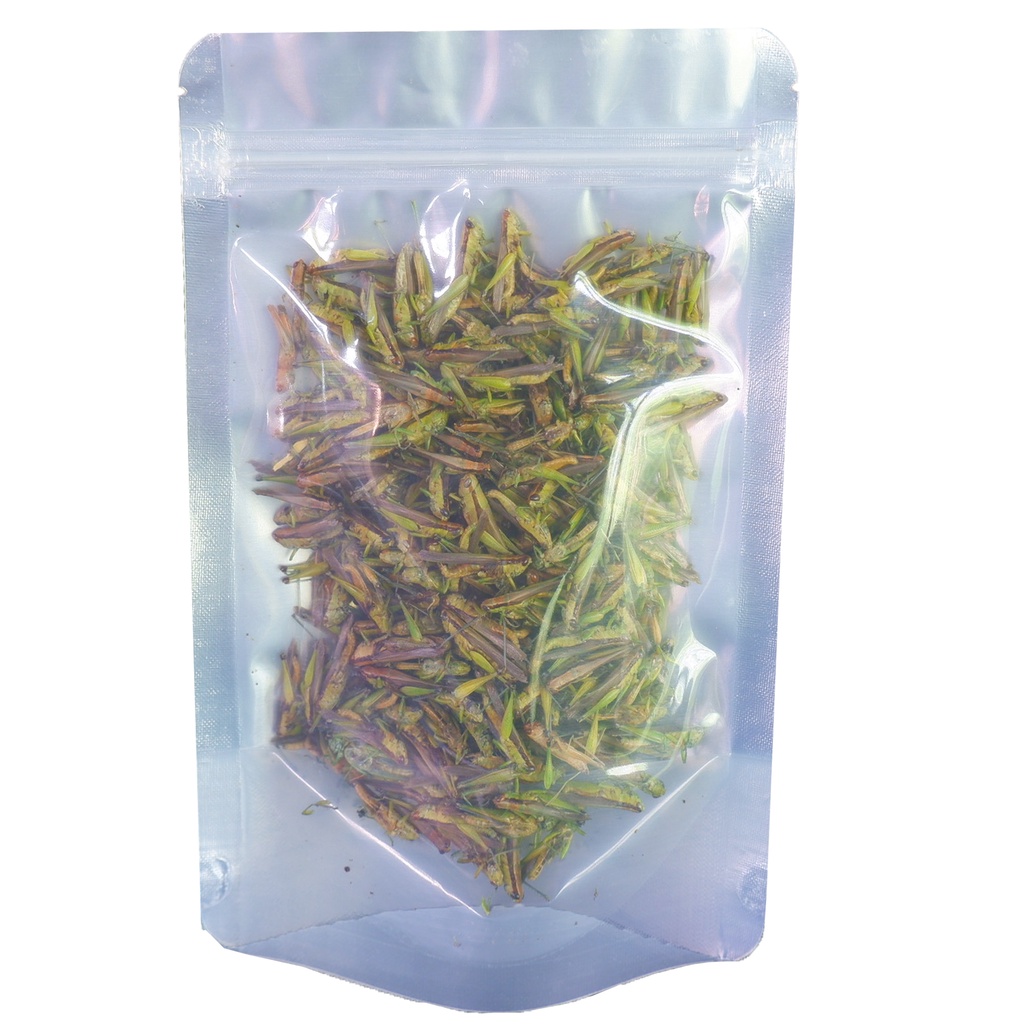 Bột Cào Cào, cào cào Sấy Khô ( gói 20g), thay thê mồi tươi, làm cám chim, hạt cào cào nguyên chất