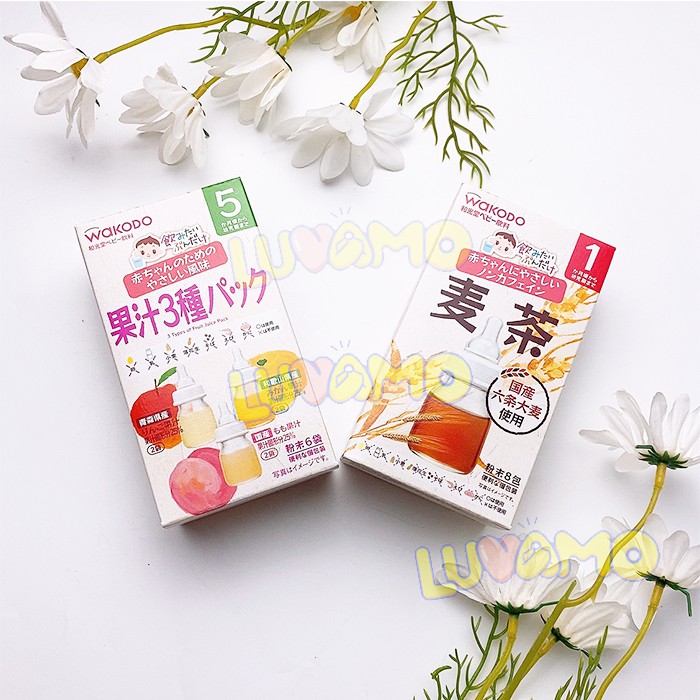 Trà wakodo Nhật Bản cho bé từ 5 tháng tuổi thanh nhiệt bổ dung dưỡng chất luvamo GV09