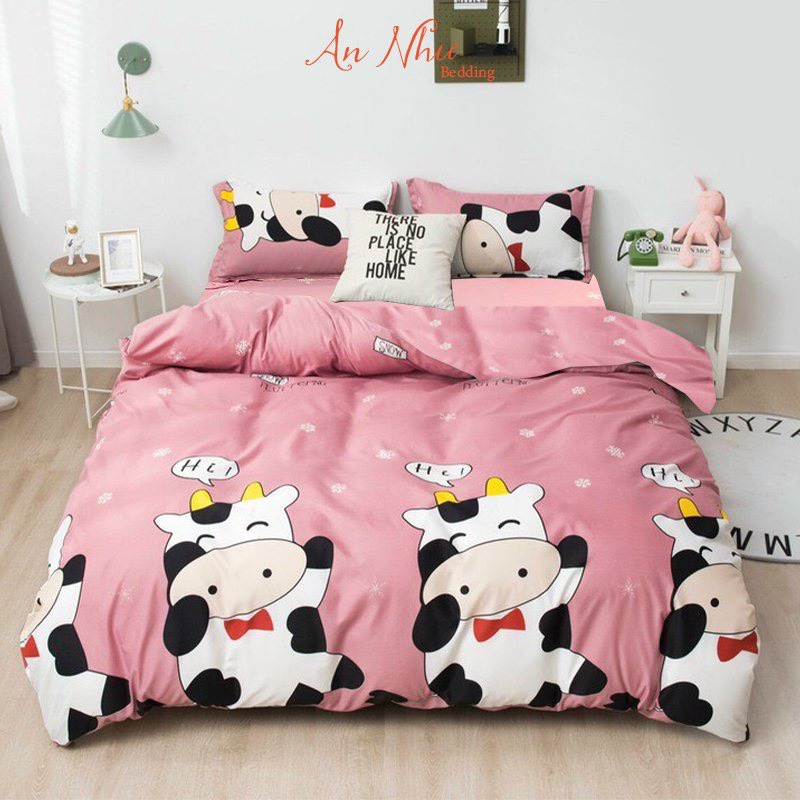 Bộ Chăn Ga Gối HOMIES Bedding &amp; Décor Chất Vải Cotton Poly Nhiều Kích Thước
