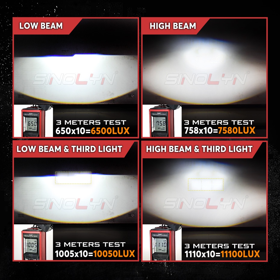 Đèn Pha LED Mini Ma Trận 2.0 Inch Cho Xe Hơi H7 H4 H1 9005 9006 11100LUX