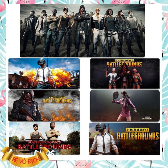 Bàn di chuột game PUBG 2ly 30*70 | Lót chuột 30x70 mẫu ngẫu nhiêu ạ Gía Sỉ=Gía Lẻ