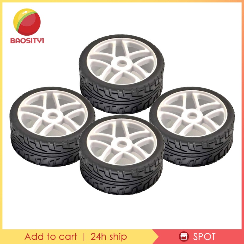 4 Bánh xe cao su chất lượng cao cho xe HSP HoBao điều khiển từ xa tỉ lệ 1/8
