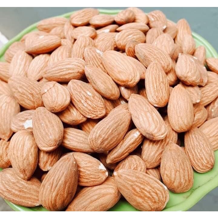 Hạnh nhân nhập khẩu Mỹ - Hạnh nhân rang bơ - Hạnh nhân sấy nguyên vị (Hộp 500Gram)