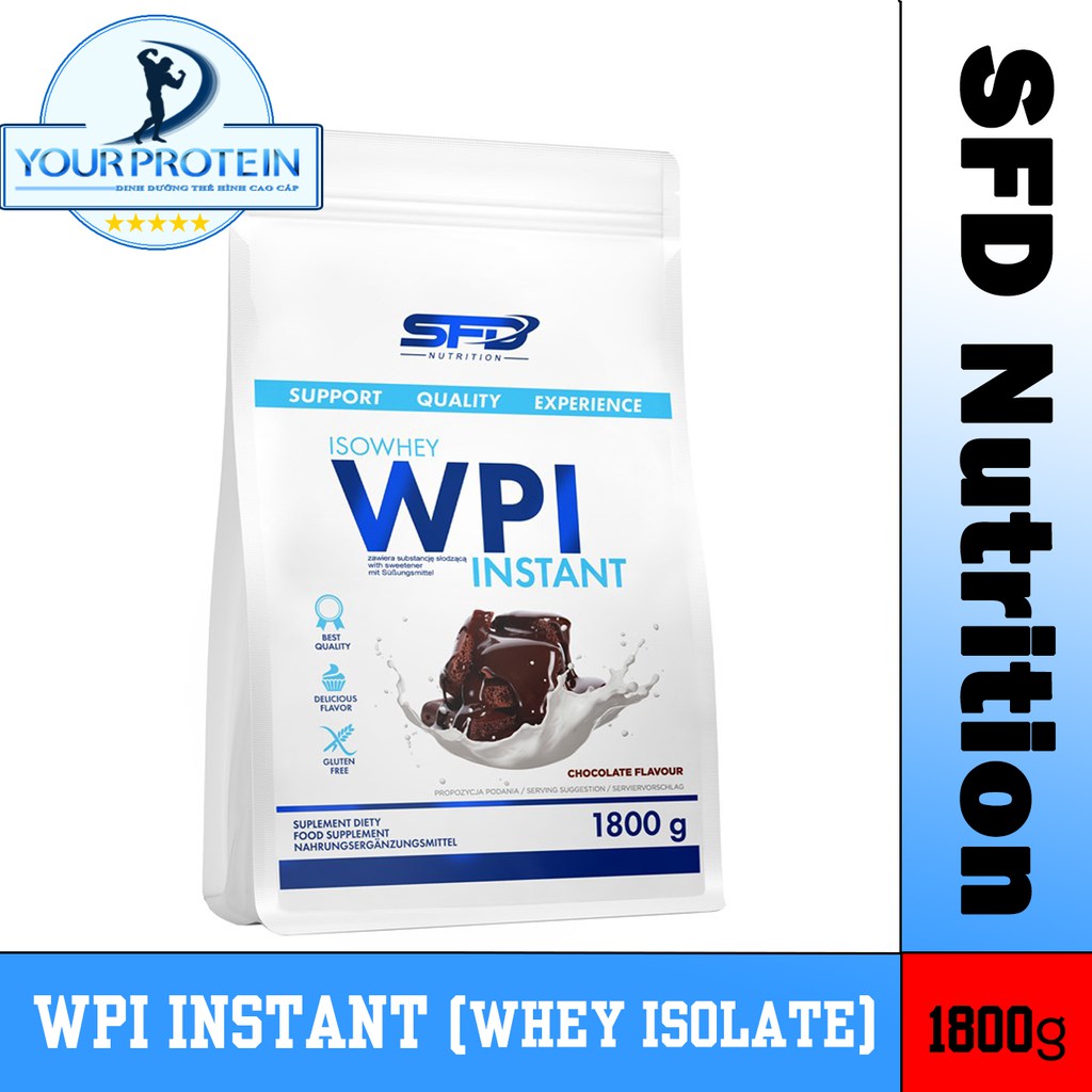 SFD - Sữa tăng cơ WHEY ISOLATE WPI INSTANT - 1800g