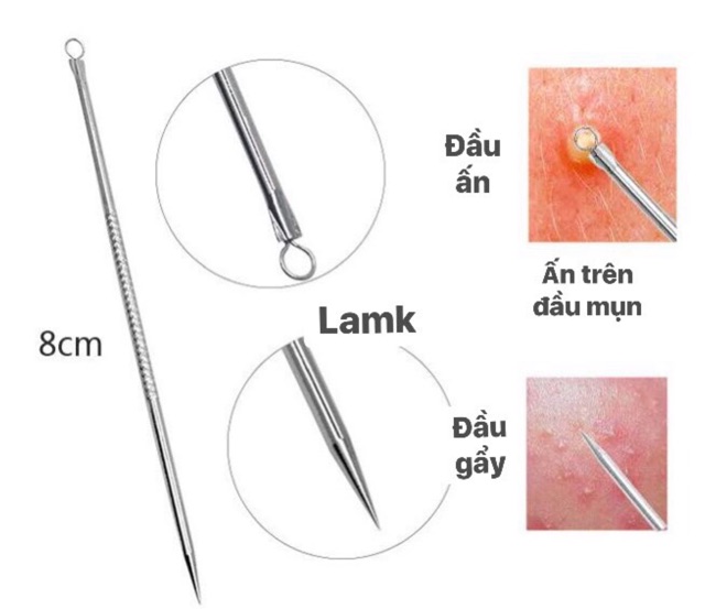 CÂY NẶN MỤN 2 ĐẦU DÀI 8CM