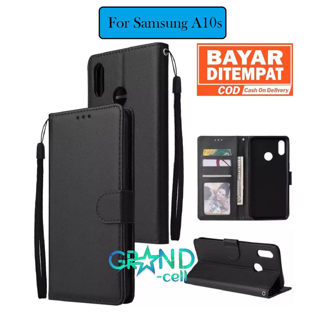 Bao Da Điện Thoại Nắp Lật Kèm Ngăn Đựng Thẻ Cho Samsung A10s Mobile