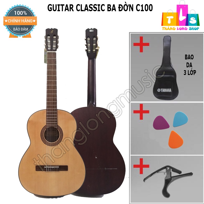 [Chính hãng] Ba Đờn C100 - Đàn guitar Classic Ba Đờn C-100 tặng kèm phụ kiện