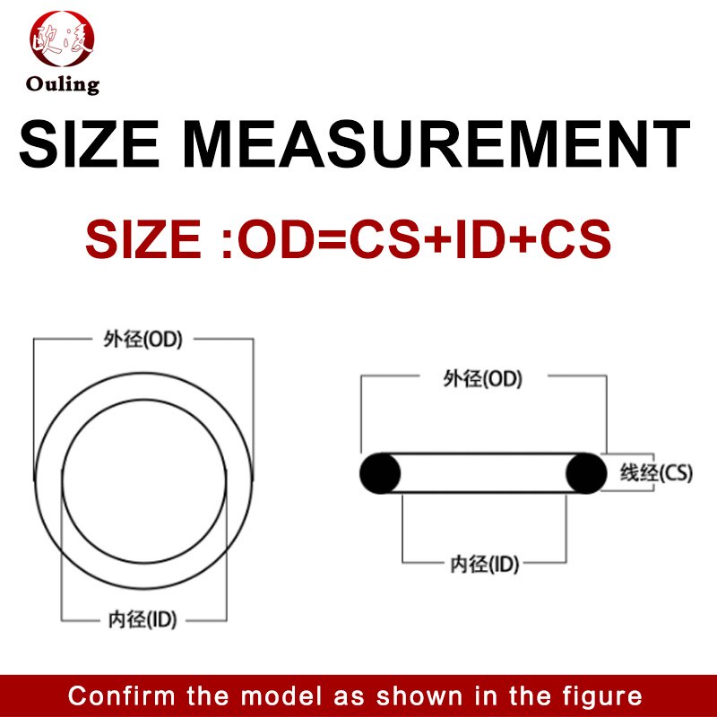 Vòng đệm NBR O Vòng đệm Độ dày CS1mm OD4-50mm Dầu ô tô chống mài mòn Cao su Nitrile Vòng đệm chữ O Chống thấm nước Màu đen Chịu mài mòn và không thấm nước