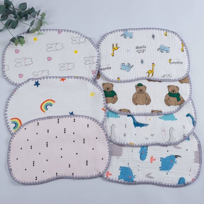 Gối xô 10 lớp mềm mại thấm hút mồ hôi cho trẻ sơ sinh